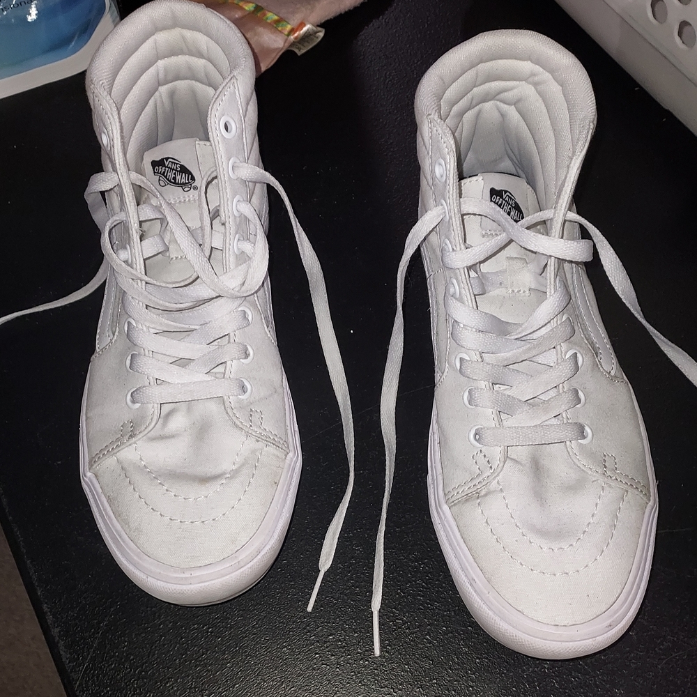 Vans White High-Top Sneakers